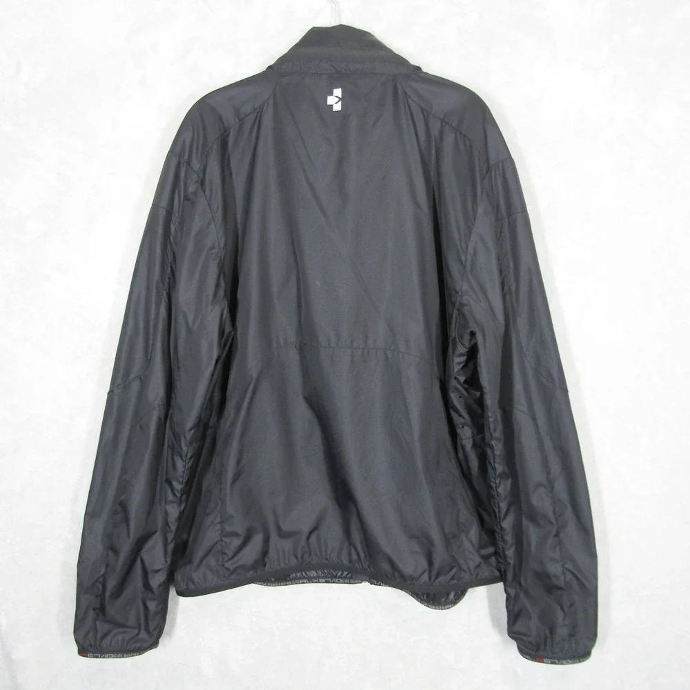 RLX Ralph Lauren Mens XXL Black Nylon Full Zip Windbreaker Jacket RLX67/10